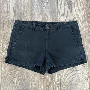 AMERICAN EAGLE AE Black Flat Front Chino Shorts Size 14